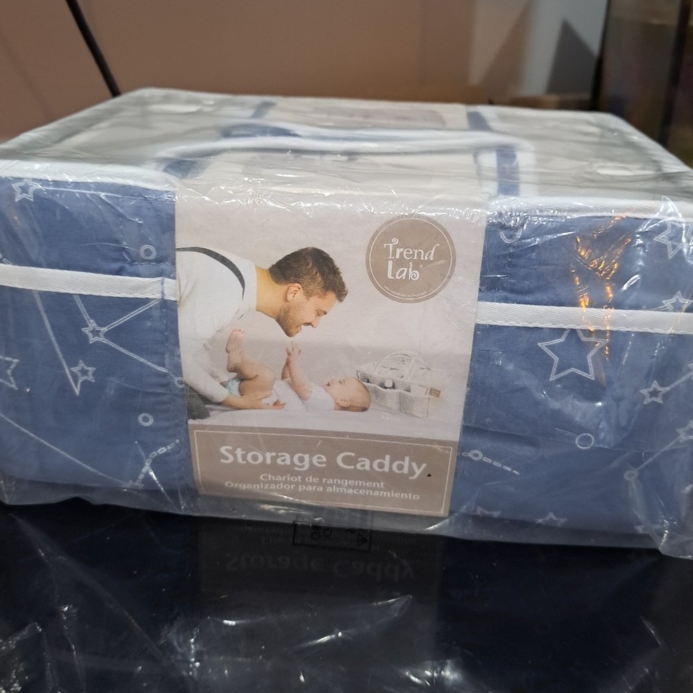Trend Lab, Storage Caddy, NWT, Color Blue and White